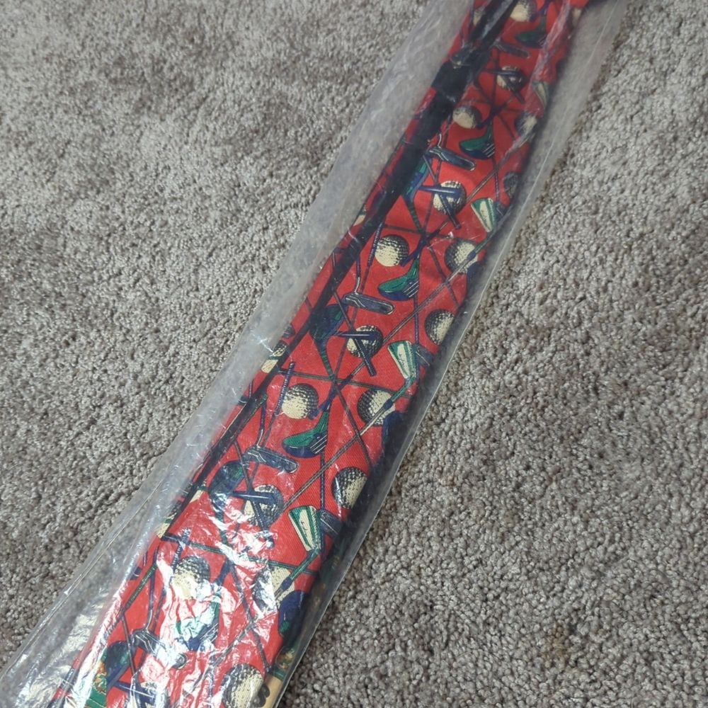 4 - Robert Talbott Golf Neck Tie Handsewn Finest Silk Made in USA - Picture 10 of 10
